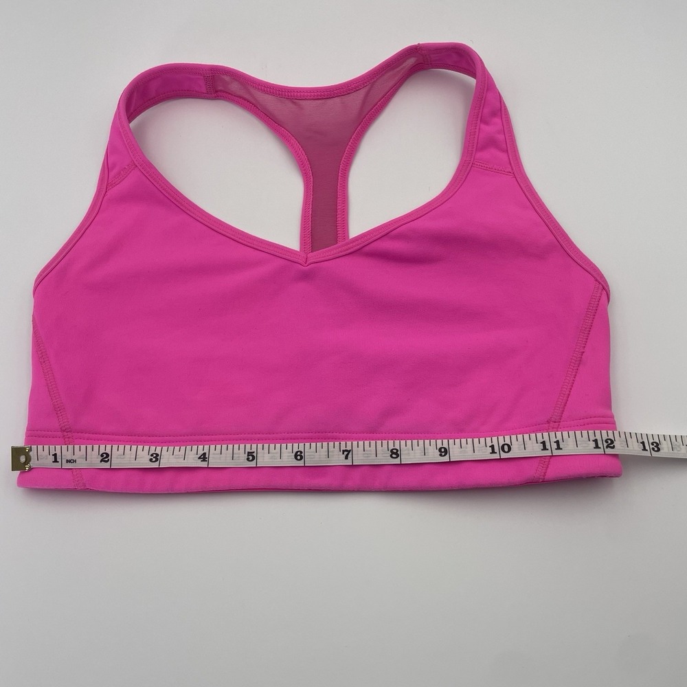 Victoria's Secret Sport- VSX Small Yoga Racerback Pullover Sport Bra Mesh Pink - Picture 11 of 13